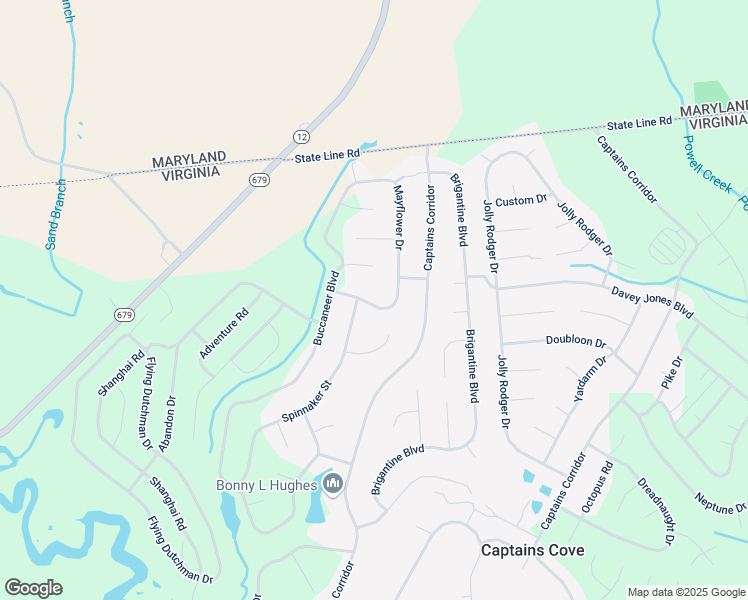 map of restaurants, bars, coffee shops, grocery stores, and more near 2028 Mayflower Drive in Greenbackville
