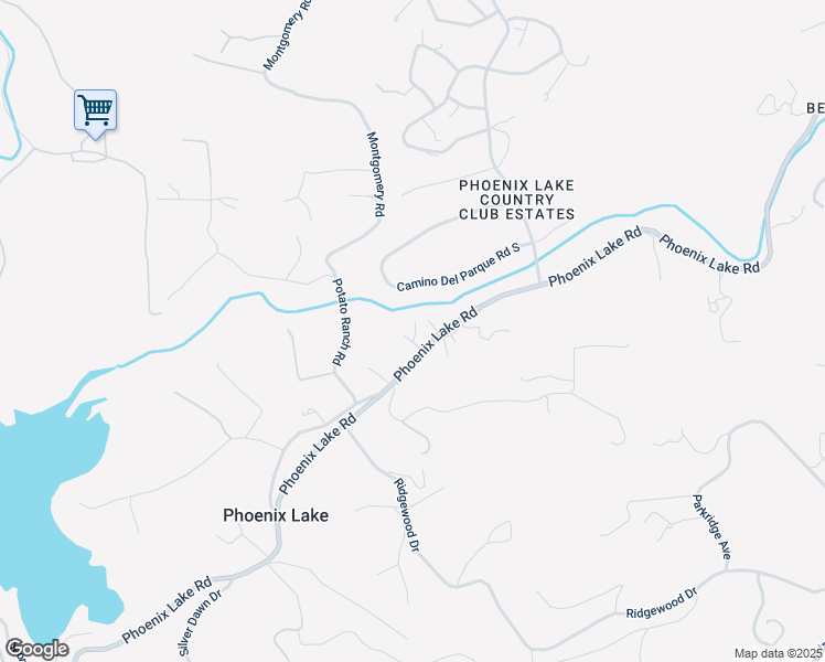 map of restaurants, bars, coffee shops, grocery stores, and more near 21120 Phoenix Lake Road in Sonora
