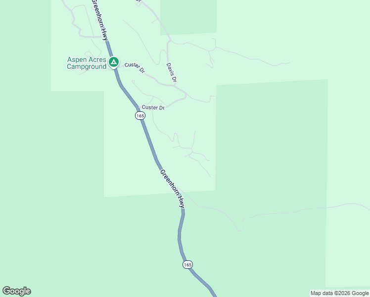 map of restaurants, bars, coffee shops, grocery stores, and more near Lake Isabel Drive in Custer County