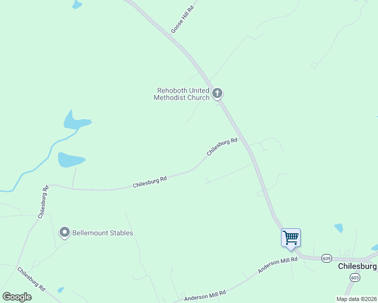 map of restaurants, bars, coffee shops, grocery stores, and more near 19084 Chilesburg Road in Beaverdam