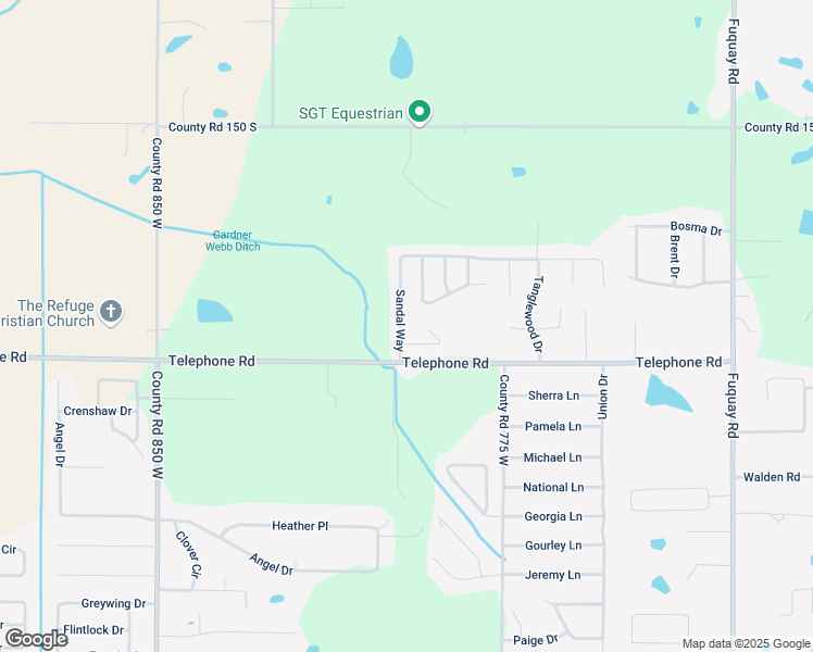 map of restaurants, bars, coffee shops, grocery stores, and more near 1918 Saint Lucia Drive in Newburgh