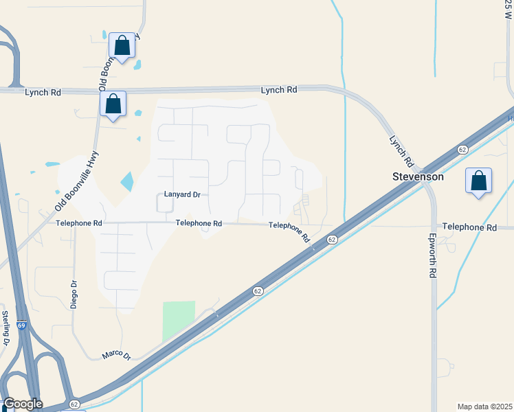 map of restaurants, bars, coffee shops, grocery stores, and more near 3211 Braewick Court in Evansville