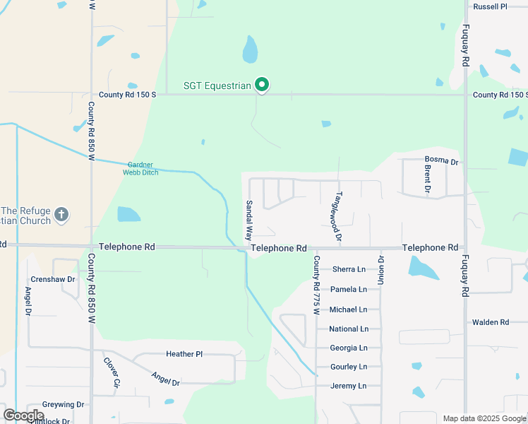 map of restaurants, bars, coffee shops, grocery stores, and more near 1918 Saint Lucia Drive in Newburgh