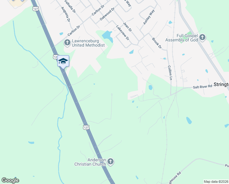 map of restaurants, bars, coffee shops, grocery stores, and more near 1092 Greenbriar Road in Lawrenceburg