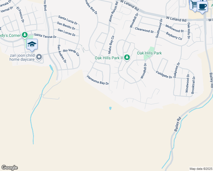 map of restaurants, bars, coffee shops, grocery stores, and more near 2896 Hanauma Bay Drive in Pittsburg