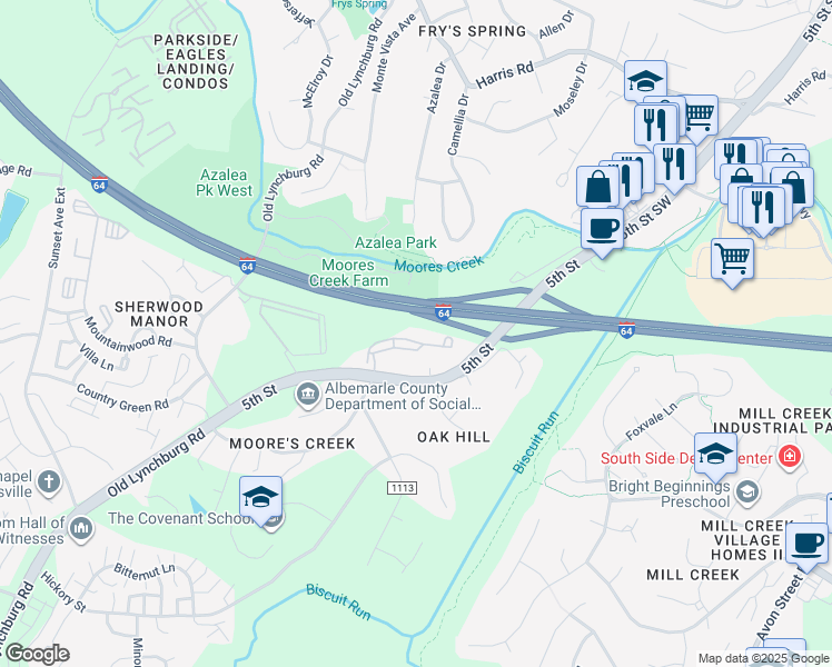 425 Afton Pond Court, Charlottesville VA Walk Score