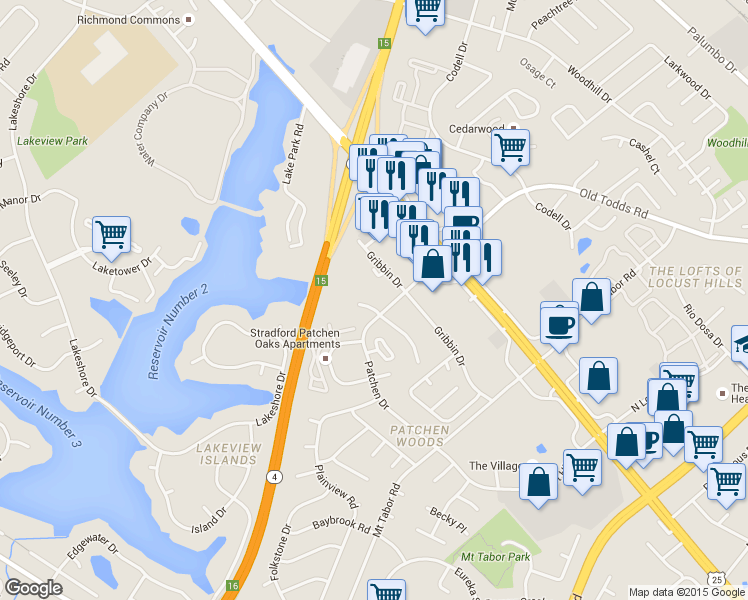 map of restaurants, bars, coffee shops, grocery stores, and more near 200 Patchen Drive in Lexington