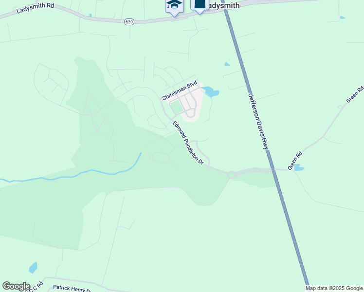 map of restaurants, bars, coffee shops, grocery stores, and more near 7274 Founders Hill Avenue in Ruther Glen