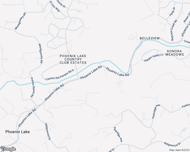 map of restaurants, bars, coffee shops, grocery stores, and more near 21261 Phoenix Lake Road in Sonora