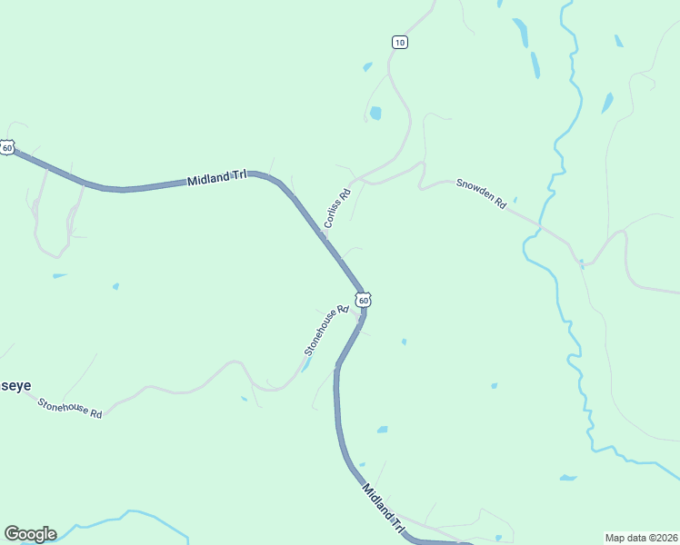 map of restaurants, bars, coffee shops, grocery stores, and more near 39638 Midland Trail in Rainelle