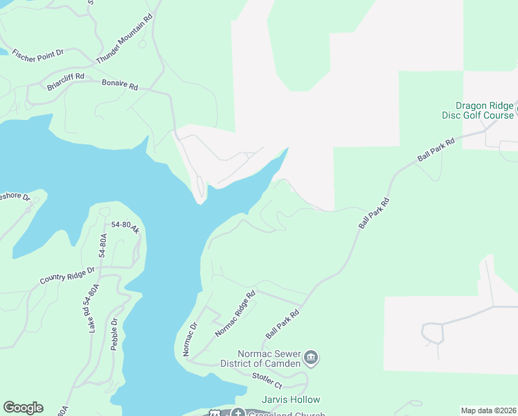 map of restaurants, bars, coffee shops, grocery stores, and more near Lake Road 5-88 in Camdenton