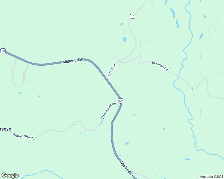 map of restaurants, bars, coffee shops, grocery stores, and more near 39638 Midland Trail in Rainelle