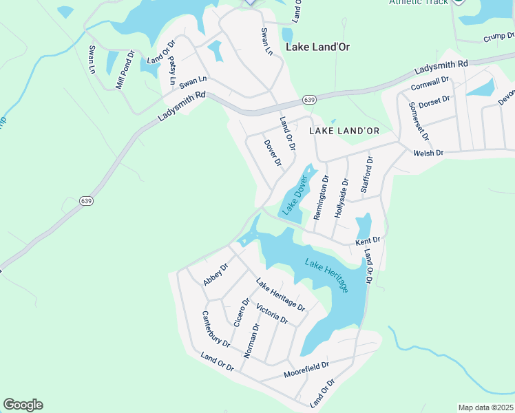 map of restaurants, bars, coffee shops, grocery stores, and more near 237 Land Or Drive in Ruther Glen