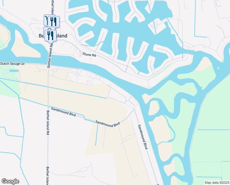 map of restaurants, bars, coffee shops, grocery stores, and more near 3526 Mariner Road in Oakley