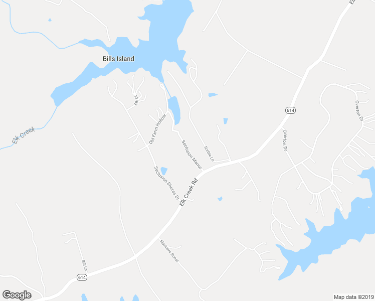 map of restaurants, bars, coffee shops, grocery stores, and more near 173 Seclusion Manor in Mineral