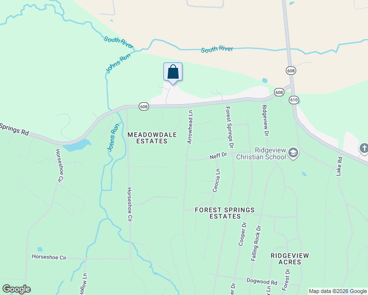 map of restaurants, bars, coffee shops, grocery stores, and more near 81 Arrowhead Lane in Stuarts Draft