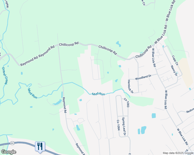 map of restaurants, bars, coffee shops, grocery stores, and more near 375 Clover Cove Drive in Shepherdsville