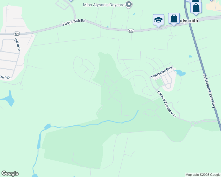 map of restaurants, bars, coffee shops, grocery stores, and more near in Ruther Glen