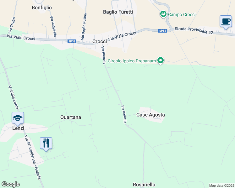 map of restaurants, bars, coffee shops, grocery stores, and more near 3 Via Ramella in Libero consorzio comunale di Trapani