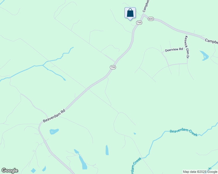 map of restaurants, bars, coffee shops, grocery stores, and more near 861 Beaverdam Road in Keswick