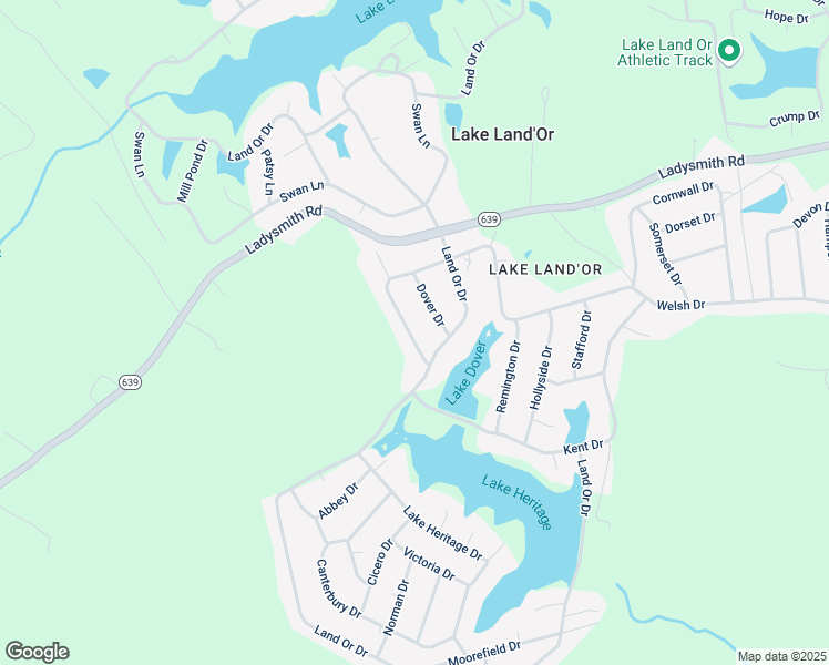 map of restaurants, bars, coffee shops, grocery stores, and more near 509 Welsh Drive in Ruther Glen