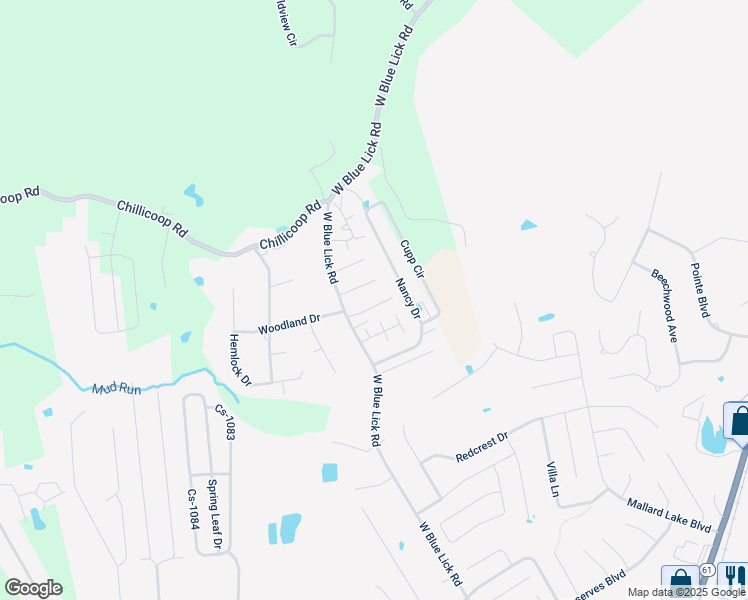 map of restaurants, bars, coffee shops, grocery stores, and more near 145 Sarah Way in Shepherdsville