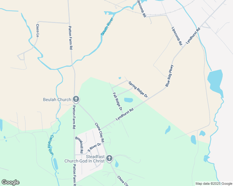 map of restaurants, bars, coffee shops, grocery stores, and more near 67 Fall Ridge Drive in Stuarts Draft