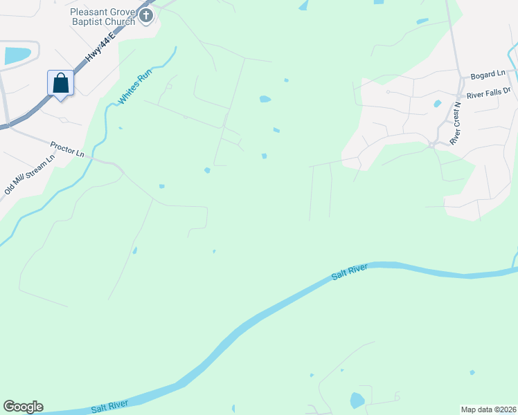 map of restaurants, bars, coffee shops, grocery stores, and more near 880 Proctor Lane in Shepherdsville