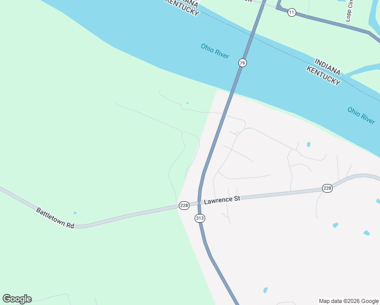 map of restaurants, bars, coffee shops, grocery stores, and more near 340 River Edge Drive in Brandenburg