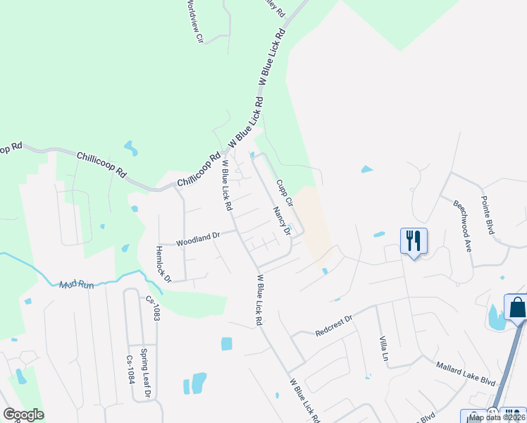 map of restaurants, bars, coffee shops, grocery stores, and more near 179 North Street in Shepherdsville