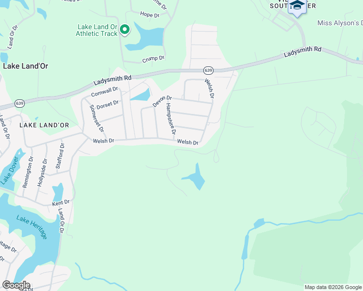 map of restaurants, bars, coffee shops, grocery stores, and more near 659 Welsh Drive in Ruther Glen
