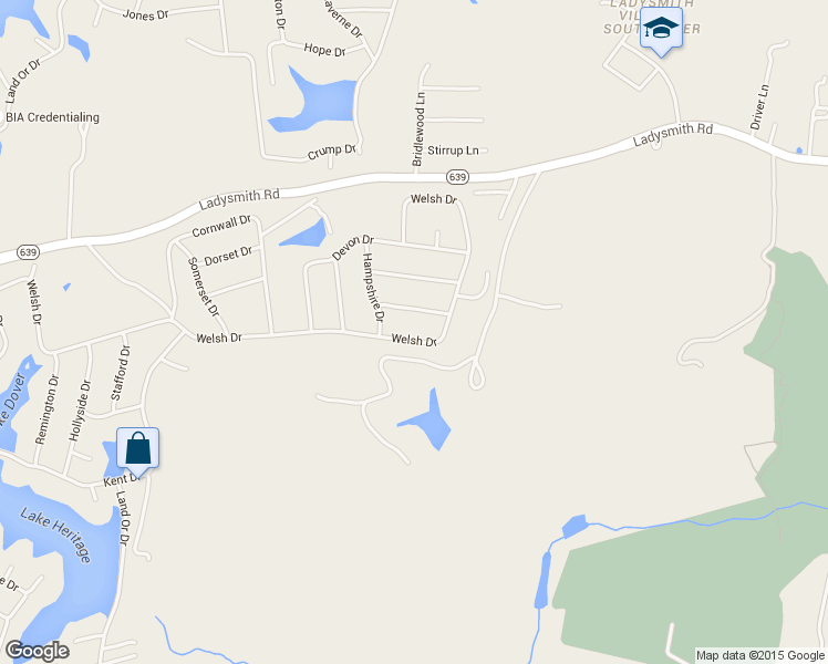 map of restaurants, bars, coffee shops, grocery stores, and more near 662 Welsh Drive in Ruther Glen