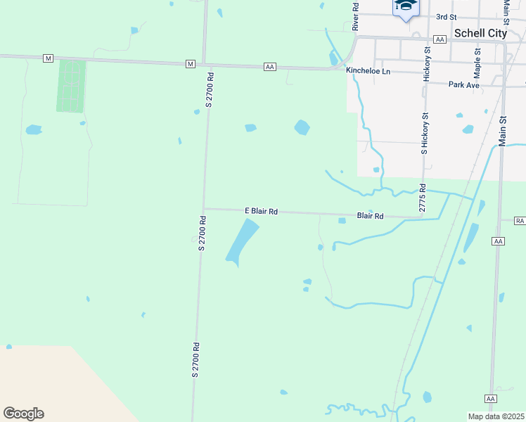 map of restaurants, bars, coffee shops, grocery stores, and more near East Blair Road in Vernon County