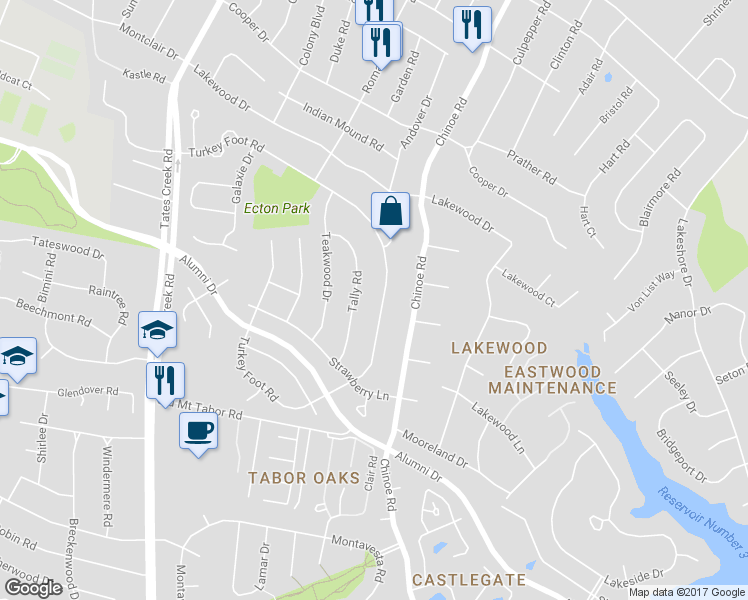 map of restaurants, bars, coffee shops, grocery stores, and more near 1036 Turkey Foot Rd in Lexington