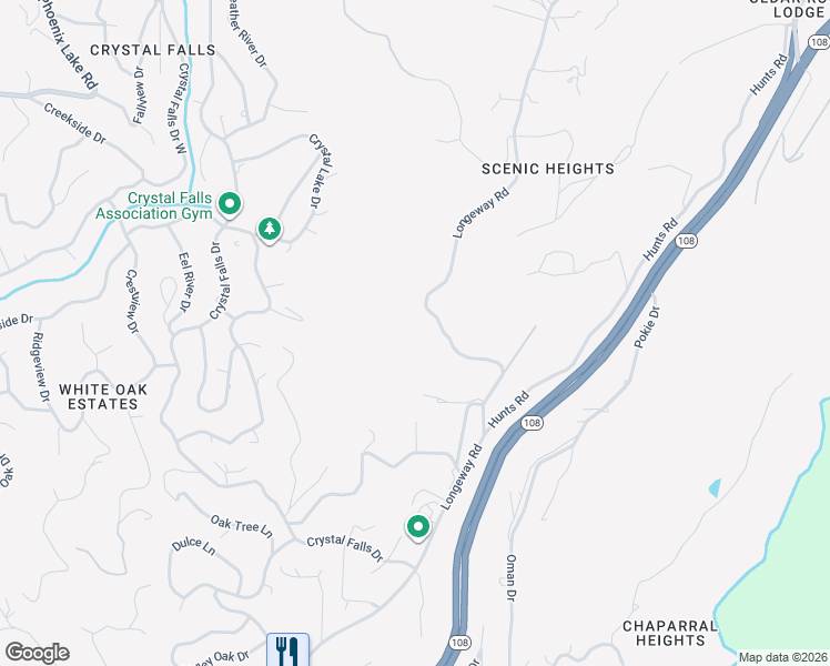 map of restaurants, bars, coffee shops, grocery stores, and more near 21498 Longeway Road in Sonora