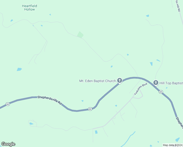 map of restaurants, bars, coffee shops, grocery stores, and more near 357 Hilltop Road in Shepherdsville