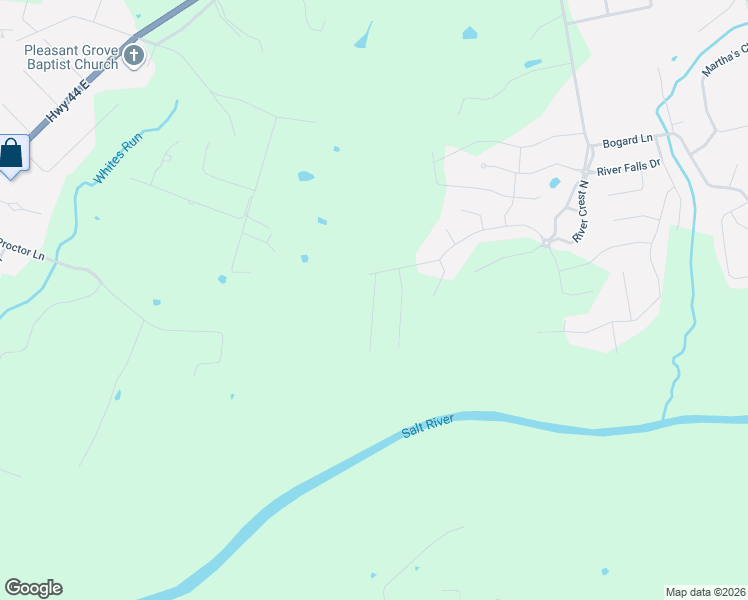 map of restaurants, bars, coffee shops, grocery stores, and more near 686 Alpar Lane in Shepherdsville