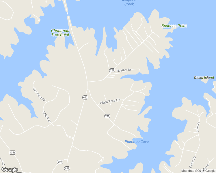 map of restaurants, bars, coffee shops, grocery stores, and more near 15 Plum Tree Road in Bumpass