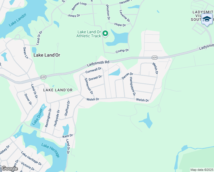 map of restaurants, bars, coffee shops, grocery stores, and more near 459 Cornwall Drive in Ruther Glen