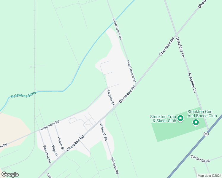 map of restaurants, bars, coffee shops, grocery stores, and more near 4830 Lagorio Road in Stockton