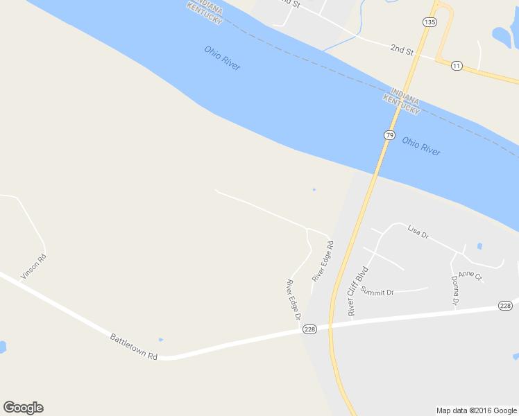 map of restaurants, bars, coffee shops, grocery stores, and more near River Edge Dr in Brandenburg