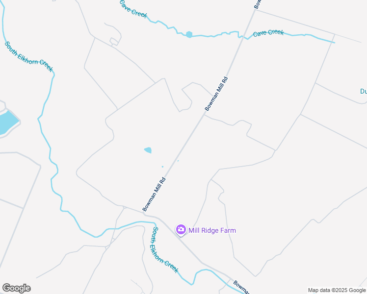 map of restaurants, bars, coffee shops, grocery stores, and more near Bowman Mill Road in Lexington