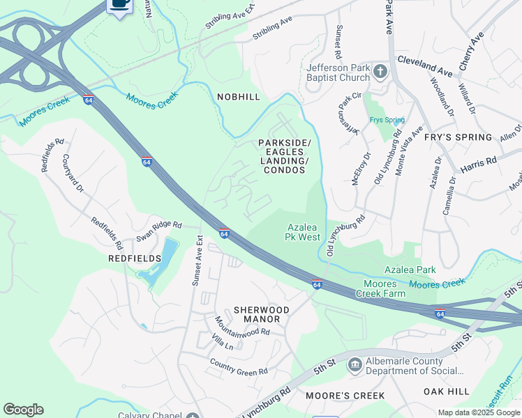 map of restaurants, bars, coffee shops, grocery stores, and more near 1776 Sugar Maple Court in Charlottesville