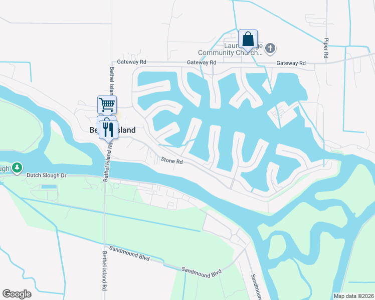 map of restaurants, bars, coffee shops, grocery stores, and more near in Bethel Island