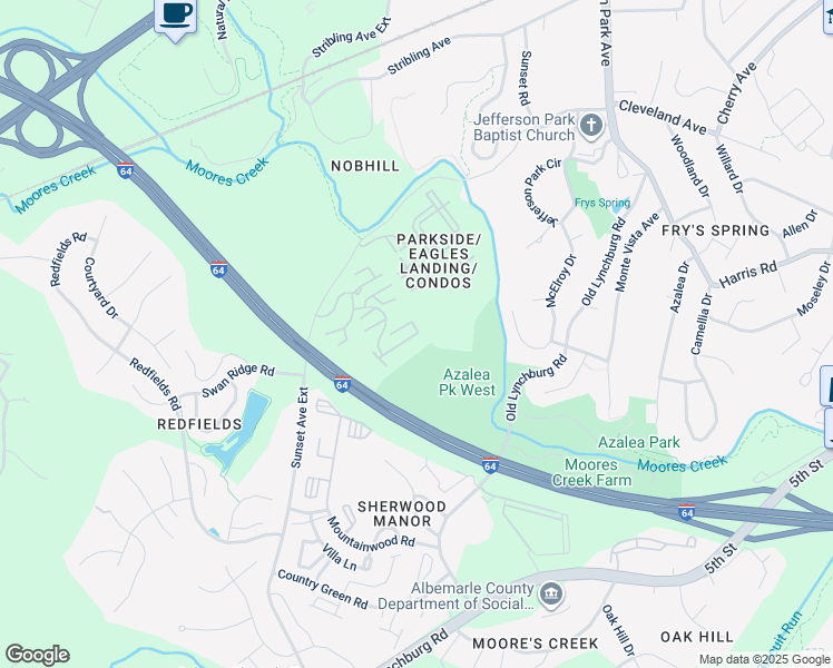 map of restaurants, bars, coffee shops, grocery stores, and more near 1790 Sugar Maple Court in Charlottesville