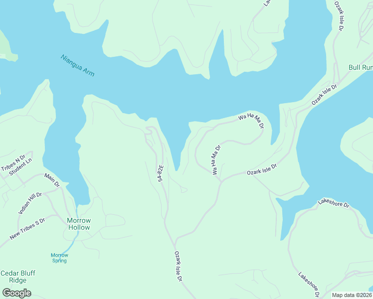 map of restaurants, bars, coffee shops, grocery stores, and more near 2-198 Wa Ha Ma Court in Camdenton