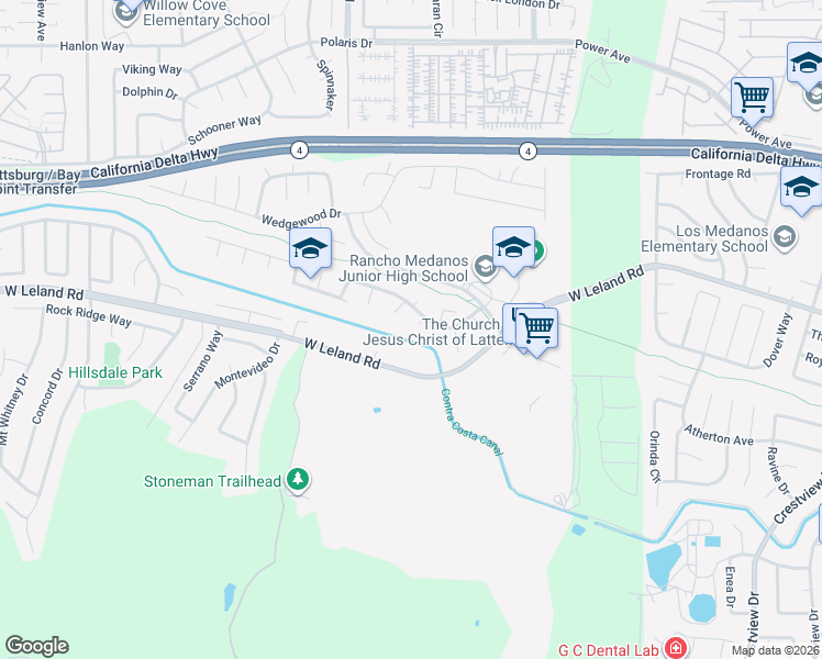 map of restaurants, bars, coffee shops, grocery stores, and more near 2132 Misty Court in Pittsburg