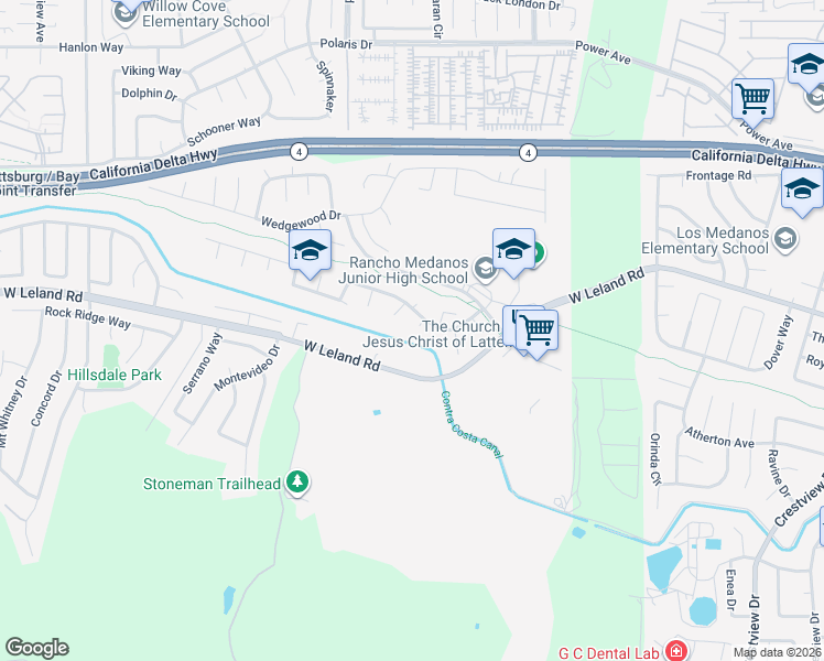 map of restaurants, bars, coffee shops, grocery stores, and more near 2132 Misty Court in Pittsburg