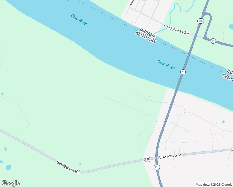 map of restaurants, bars, coffee shops, grocery stores, and more near River Edge Drive in Brandenburg