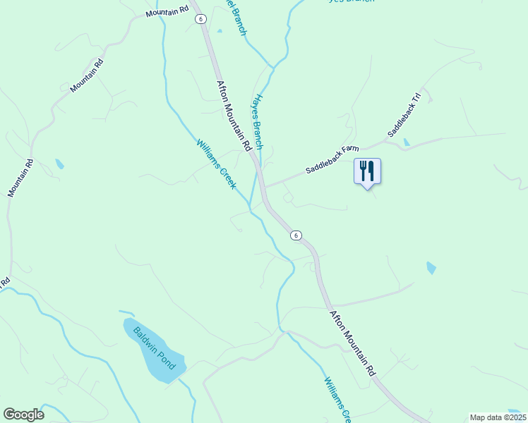 map of restaurants, bars, coffee shops, grocery stores, and more near 1371 Afton Mountain Road in Afton